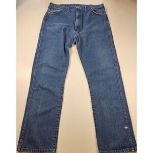 Vintage 13mwz made in USA 40x34 wrangler western rodeo blue jeans TALL mens
